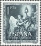 Spain 1952 Eucharistic Congress 1 PTA Dark Green Edifil 1117. Spain 1952 Edifil 1117 Tiepolo. Uploaded by susofe